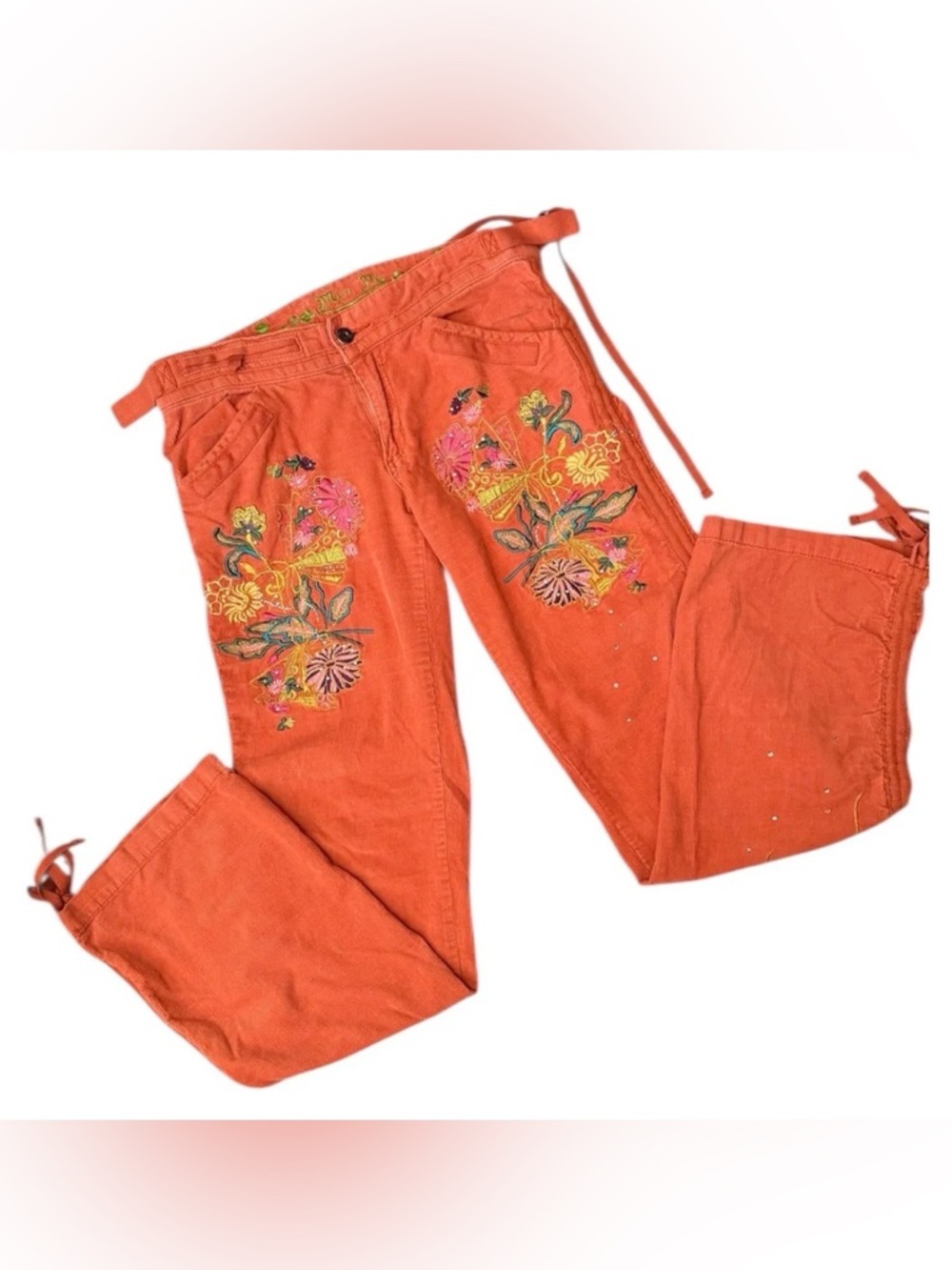 Y2K Miss Me Beaded Corduroy Pants